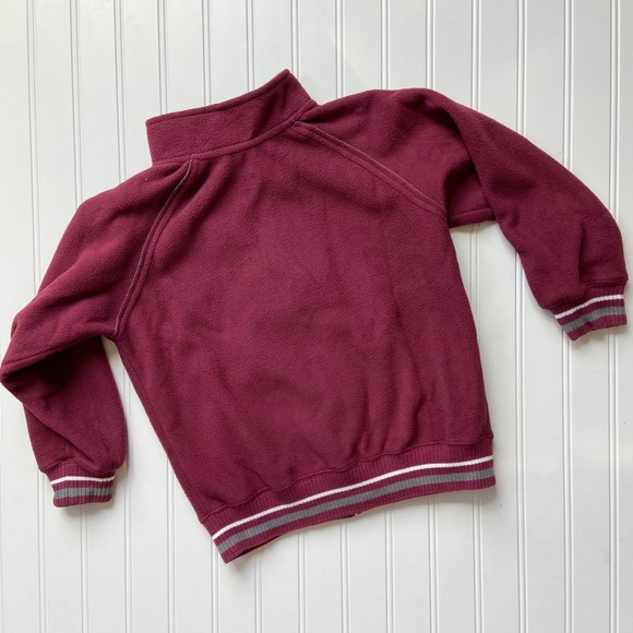 •Carter’s• maroon zip fleece - Picture 5 of 6